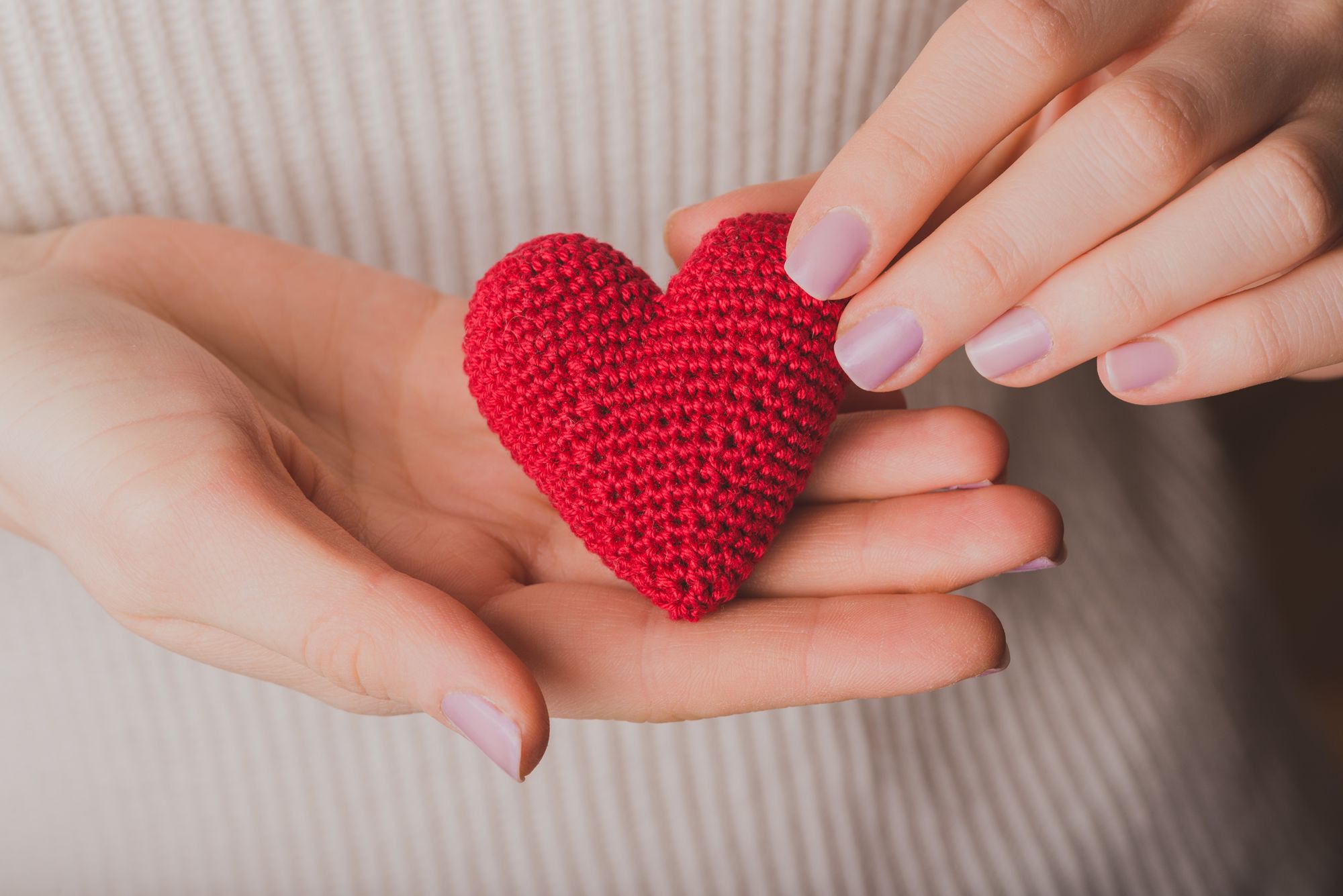 M Hands Holding Teddy Heart